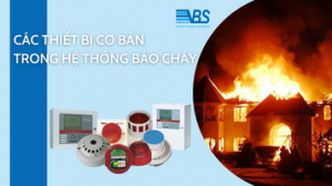 Một hệ thống báo cháy được cấu thành từ các thiết bị chính bao gồm tủ trung tâm, thiết bị đầu vào, thiết bị đầu ra, nguồn điện, dây dẫn.