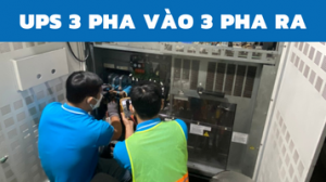 UPS 3 pha vào 3 pha ra là bộ lưu điện có nguồn điện lưới đầu vào là 3 pha. Khi dòng điện đi qua cho ra ở đầu ra là dòng điện 3 pha.