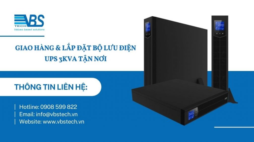 Bộ lưu điện UPS KEHUA KR11-J Plus Series 3kVA (3000VA) có CO CQ, bảo hành 12 tháng, lắp đặt tận nơi, ứng dụng cho viễn thông, y tế, ngân hàng
