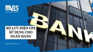 Ngân hàng sử dụng bộ cấp nguồn liên tục, bộ lưu điện UPS online cho quá trình giao dịch, truy xuất thông tin, cho cây ATM hoạt động 24/24.