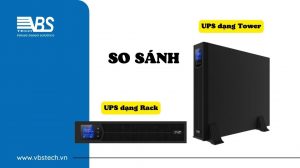 Bộ lưu điện cung cấp điện liên tục gồm UPS Rack và UPS Tower, bộ lưu điện UPS dạng rack được đặt nằm ngang và UPS dạng tower được đặt đứng.