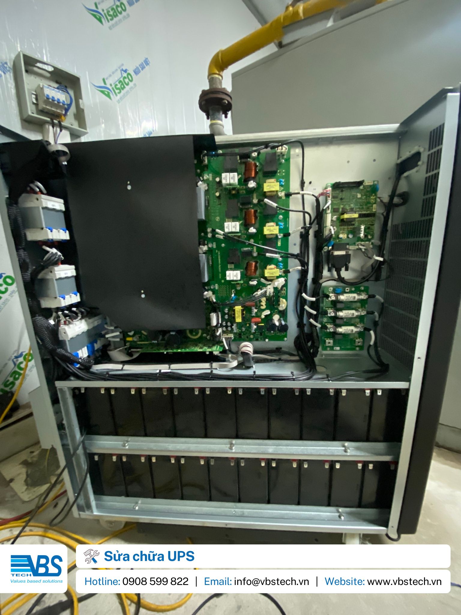 Trung tâm sửa chữa - bảo hành bộ lưu điện UPS uy tín VBS chuyên sửa chữa tất cả các loại UPS như Kehua, Gtec, Santak, APC, Delta, Socomec, Eaton, Rielo